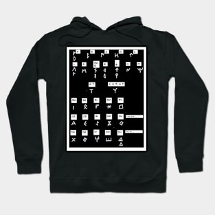 Celtic Iberian Alphabet Hoodie